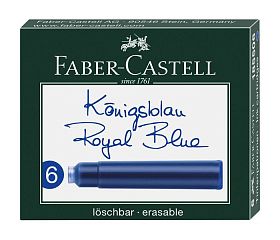 Картридж (капсула) Faber Castell синий (6шт/упак)